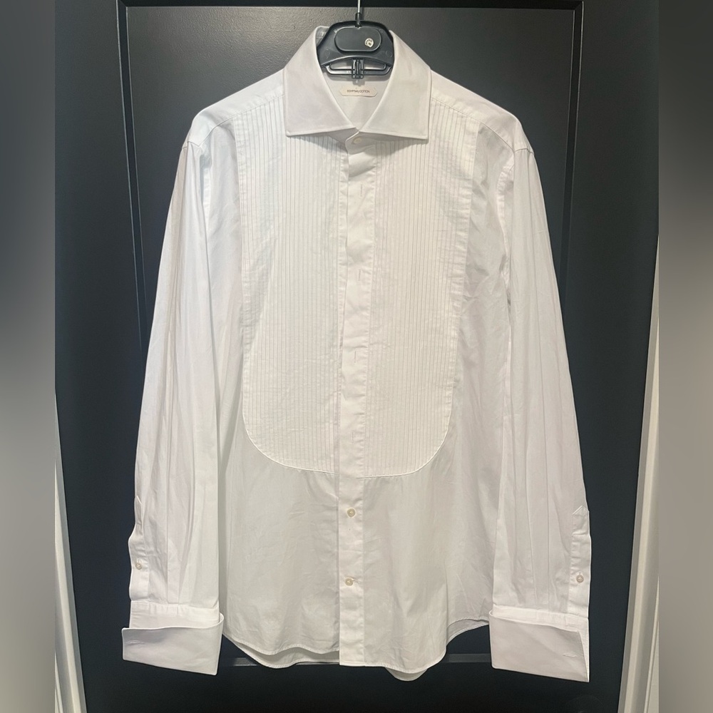 Suitsupply White Tuxedo Shirt 16.5